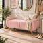 Banc de rangement moderne en velours côtelé de 145 cm avec pieds en bois, banc de chevet