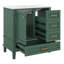 Ensemble de meuble-lavabo 30 po avec lavabo, armoire de rangement moderne avec porte à fermeture douce et 3 tiroirs-2000469232
