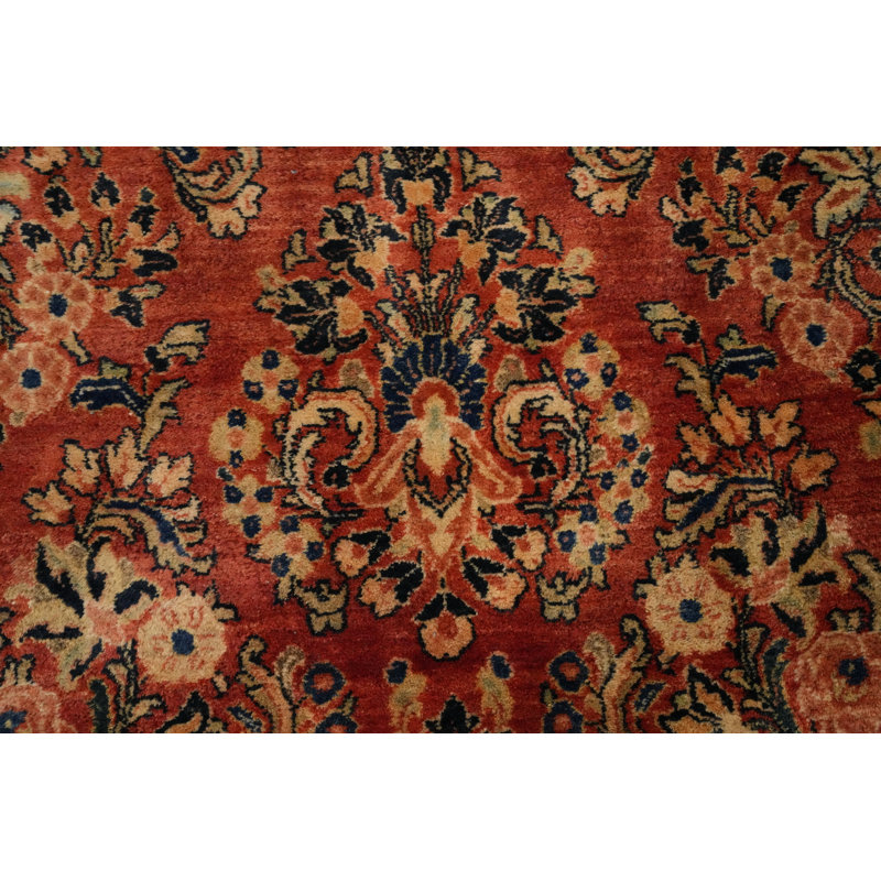 Tapis traditionnel antique à teinture végétale 12 x 21