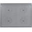 Grand lit mural gris - Meuble peu encombrant pour petits appartements, lattes absorbantes convenables, support de matelas confortable, mécanisme à double piston