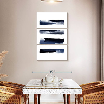 Coups d'aquarelle bleu marine Avery
