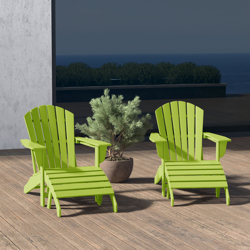 Altura Outdoor Adirondack Chair, Lime