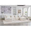 Canapé modulaire surdimensionné avec 2 repose-pieds 129,8 po Cloud Couch-883007431