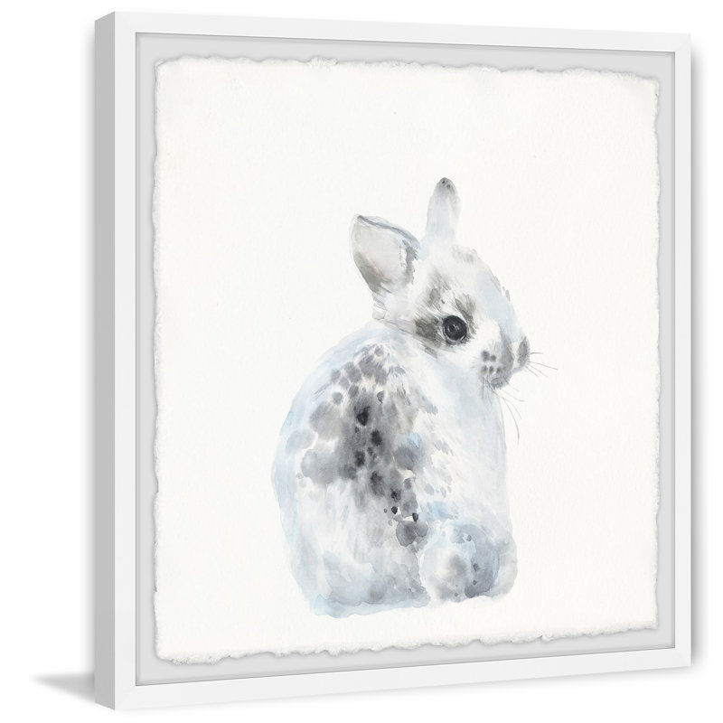 Kamron Spotted Bunny - Single Picture Frame Painting, 51cm H x 51cm W