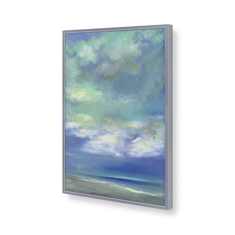 Luminescent crépuscule I, H 21,25 po x l 17,25 po, Encadrement ouvert, chrome poli