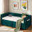 Upholstered Daybed With Trundle, Usb Port And Side Pockets-823404608