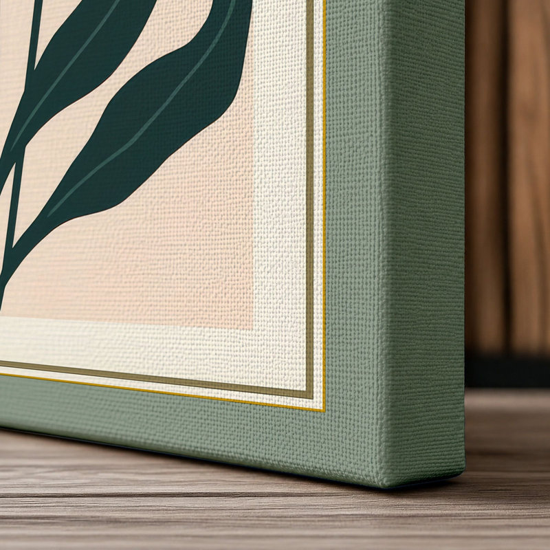 Studies Botanical - Wrapped Canvas, 30x20 - 76.2 x 50.8 cm, Sage Border