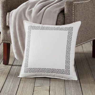  Greek Key Square Throw Pillow