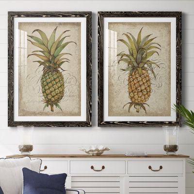 Pineapple Study I encadré mat - prêt à accrocher