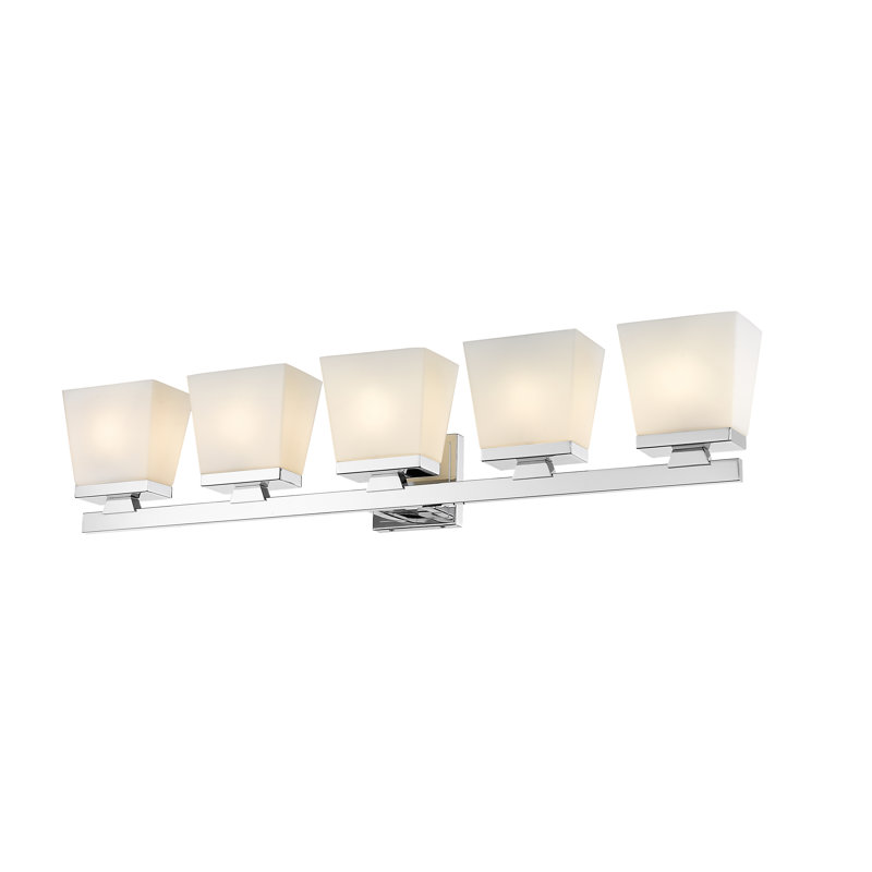 Panora 5 - Light Dimmable Vanity Light, Chrome