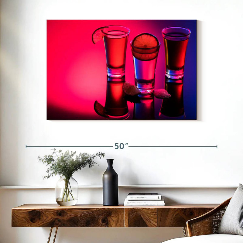 Yarlin Tequila Shots Reflection, 26" H x 39" W