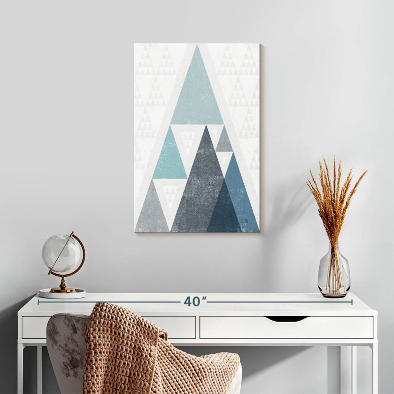 Mod Triangles I, 24" H x 16" W