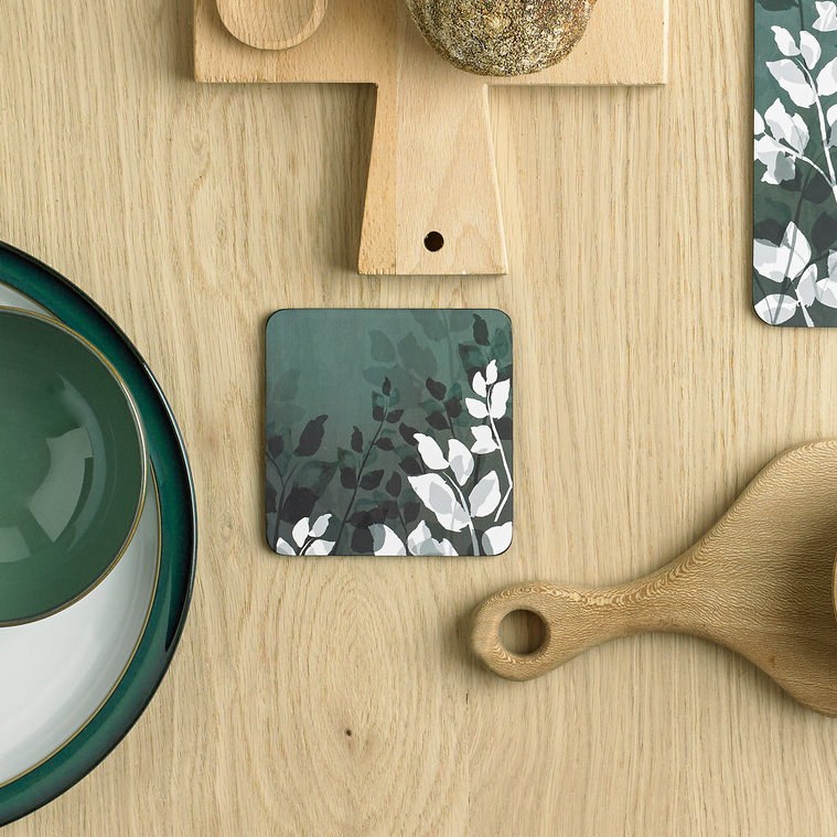 Denby Green Foliage Coasters