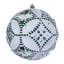 Vickerman Etch Antique White Brush Ornament Set.-654260643-654260647