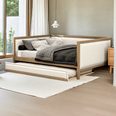Full Size Upholstered Daybed With Trundle