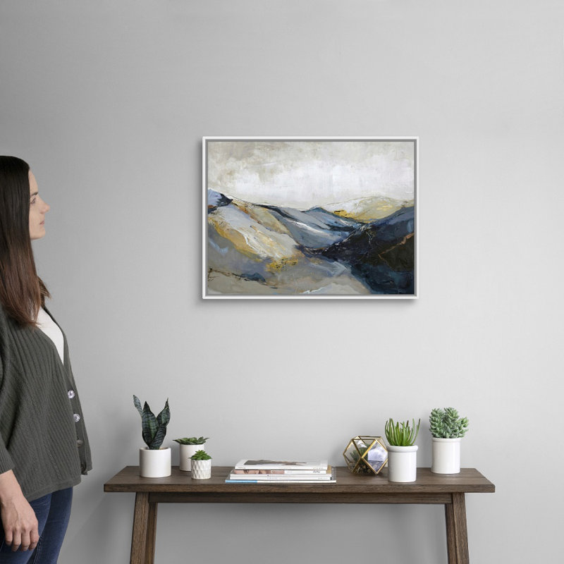 Out Line 3 - reproduction d'art, Toile blanche encadrée, 20" H x 26" W x 1.75" D