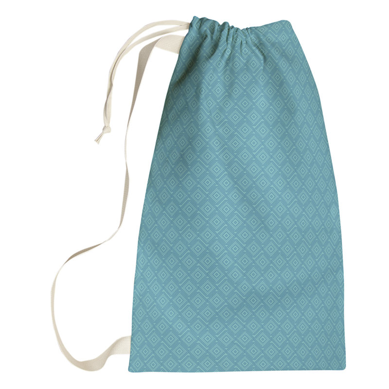 Sac à linge à labyrinthe carré, Grand (H 76,5 po x l 29,5 po x P 1,5 po), Bleu