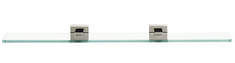 Contemporary II Bracket Shelf, Satin Nickel, 0.875" H x 24" W x 4.5" D