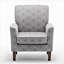Fauteuil en mélange de polyester à motifs