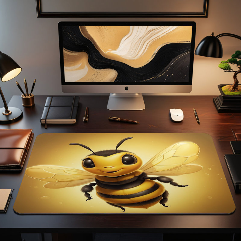 Polyester Desk Pad, 14.4x12.1