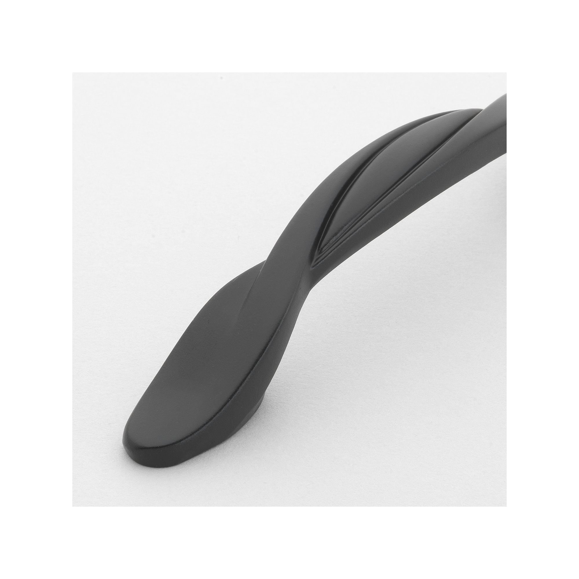 GlideRite Hardware Classic Twisted Pull, Matte Black