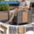Melvarn Outdoor Patio 48.6"w Wicker Loveseat With Cushion And Wood-look Surface-988303764
