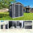 6Ft X 4Ft Plastic Outdoor Storage With Floor And Lockable Door Plastic Garden Shed For Backyard, Lawn, Cold Grey-128534172-128534173
