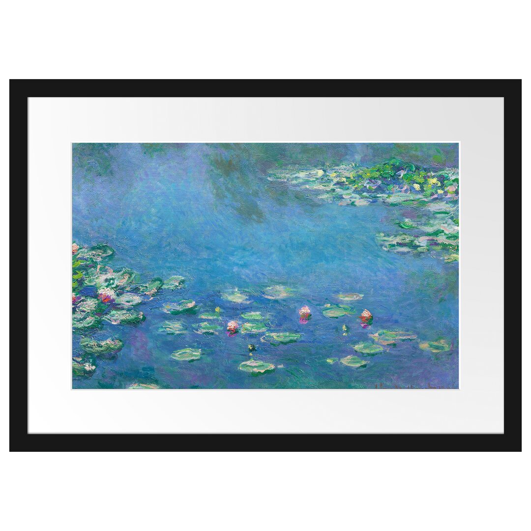 Gerahmter Kunstdruck Water Lilies III von Claude Monet