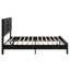Lit plateforme en bois durable avec rangement pratique sous le lit-1891736171