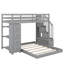 Twin Over Full Bunk Bed With Shelves, Drawers-1280272988