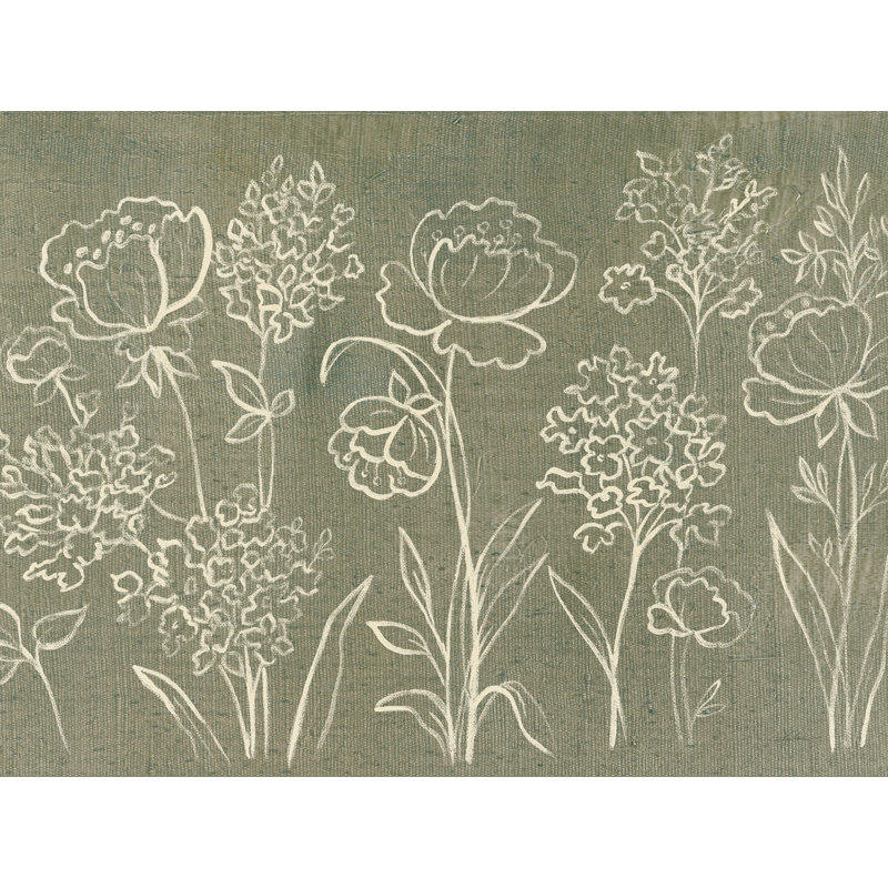 «Sage Floral I» par Silvia Vassileva, reproduction sur toile, H 12 po x l 16 po