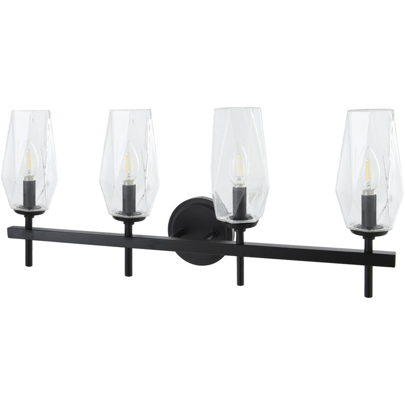 Soriano Wall Sconce, Black, 4