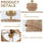 3-light Boho Light Fixtures Ceiling Mount, Rattan Semi Flush Ceiling Light With 2-tier Shade, Rustic Hand-woven Drum Light Fixture For Hallway Kitchen Foyer Farmhouse Bedroom-1551976060