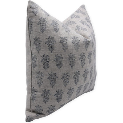 Block Print Throw Pillow Cover MNHGRTLSquare