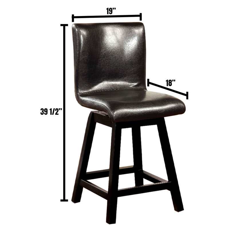 Massillon Kolar Swivel 24.75" Counter Stool