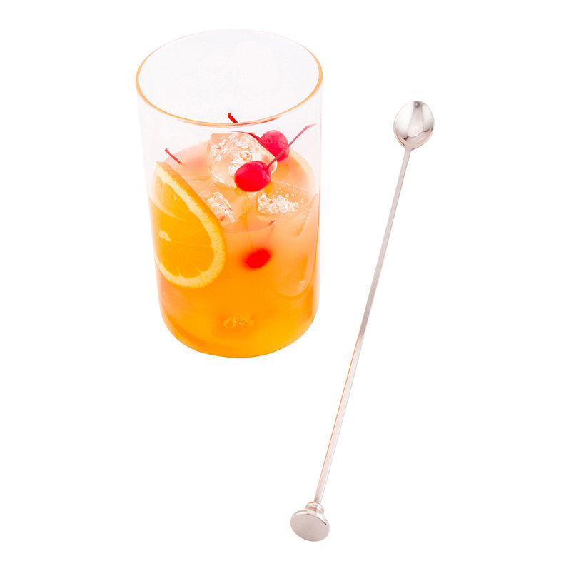 Cuillère à café en acier inoxydable Bar Lux - 16 po x 1 1/4 po x 3/4 po - 1 boîte, Argent