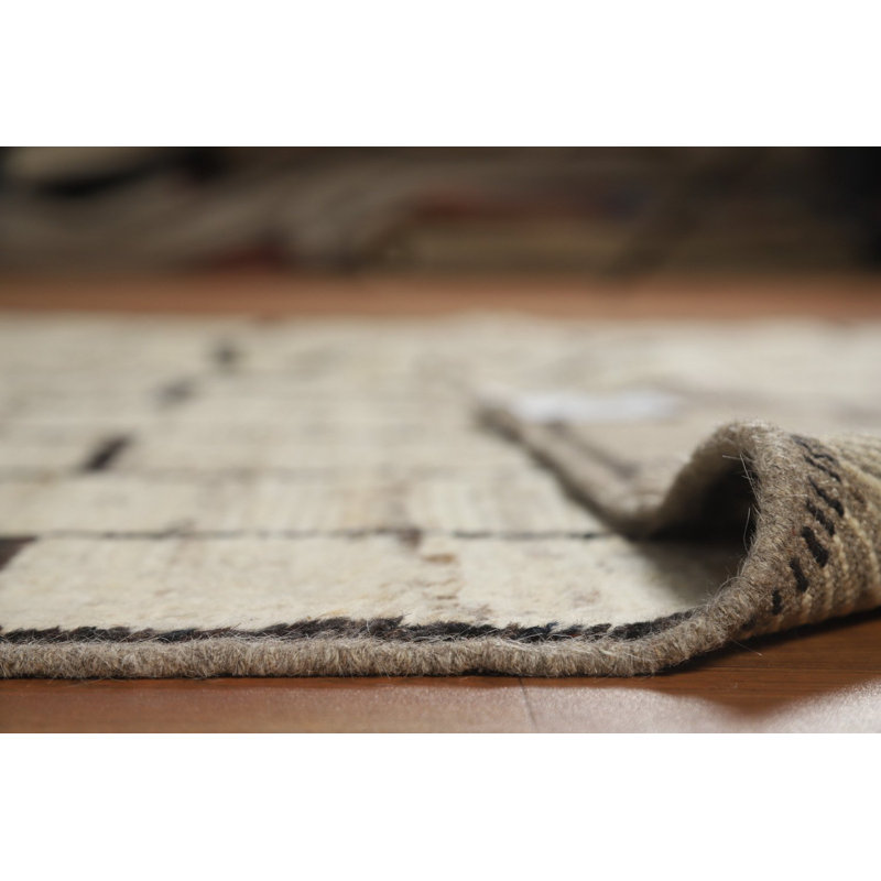 Tapis oriental géométrique en laine marocain 7 x 10