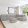 Flex 6 - Piece Upholstered Modular Sectional with Bumper Ottoman