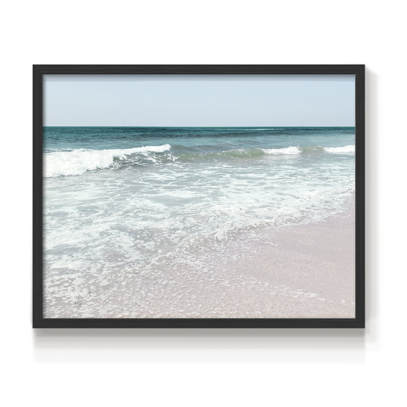 «Shoreline Pleasure», reproduction encadrée, H 22 po x l 28 po, Noir, noir, noir, noir