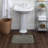 Kalb Solid Cotton Non Slip Machine Washable Bath Rug-1756030143-1756030142
