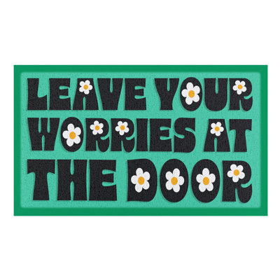Non-Slip Floral Indoor & Outdoor Doormat
