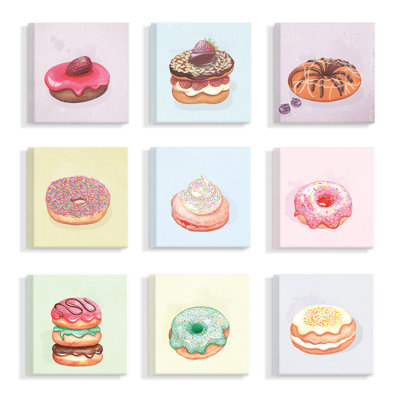 Kaylah 9 - Piece Canvas Art