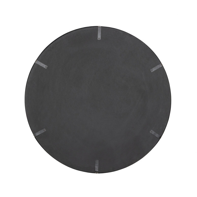 Iron Wall Mirror, Matte Black