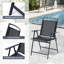 Chaise de patio pliante en métal Hickley-1747618588