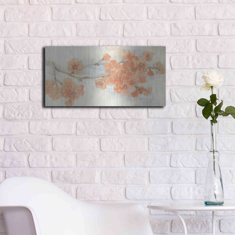 «Peach Blossom I» par Chris Paschke, H 12 po x l 24 po