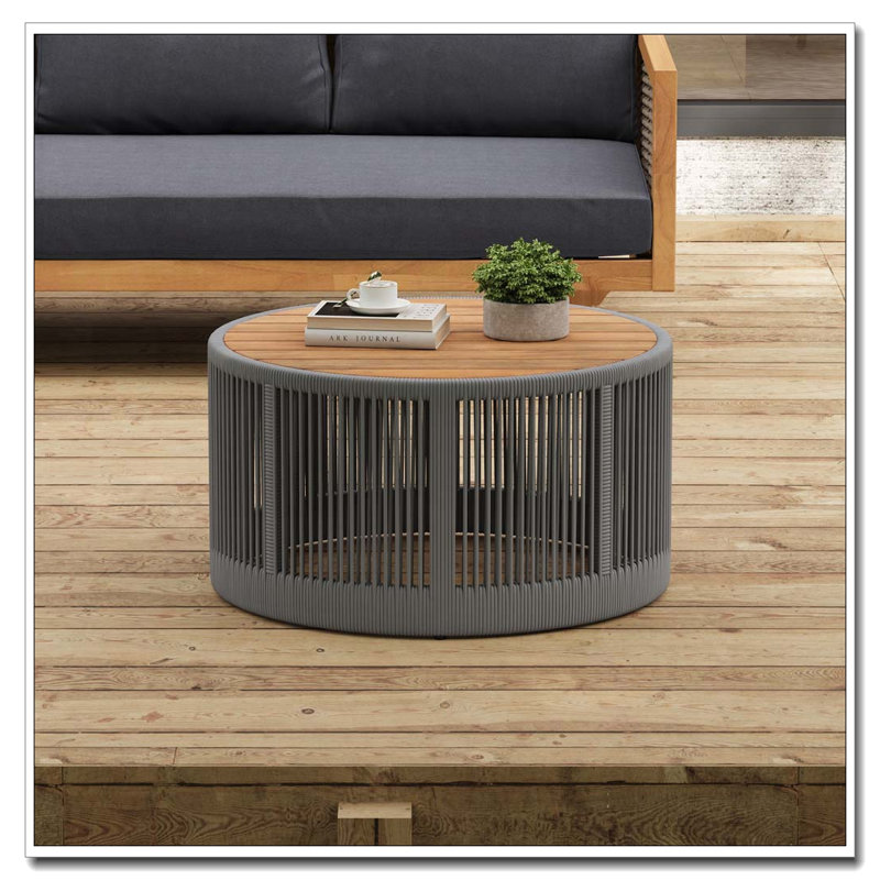 Table basse en bois, Gris, teck
