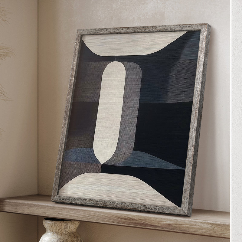 Série ABSTRACT DCLXVI, reproduction encadrée - bois massif, H 11 po x l 9 po