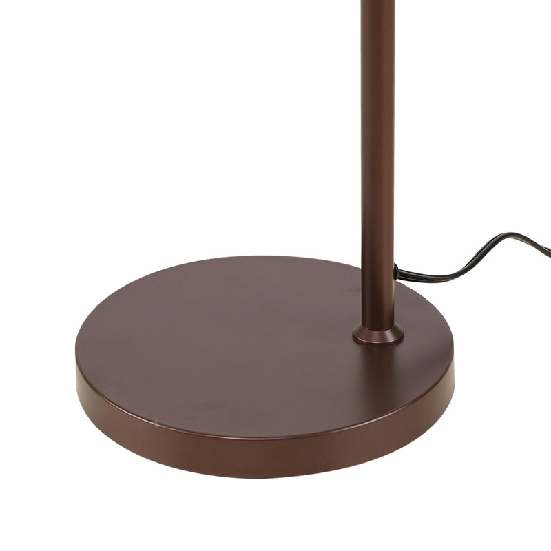62" Dimmable Arched Floor Lamp, Brown