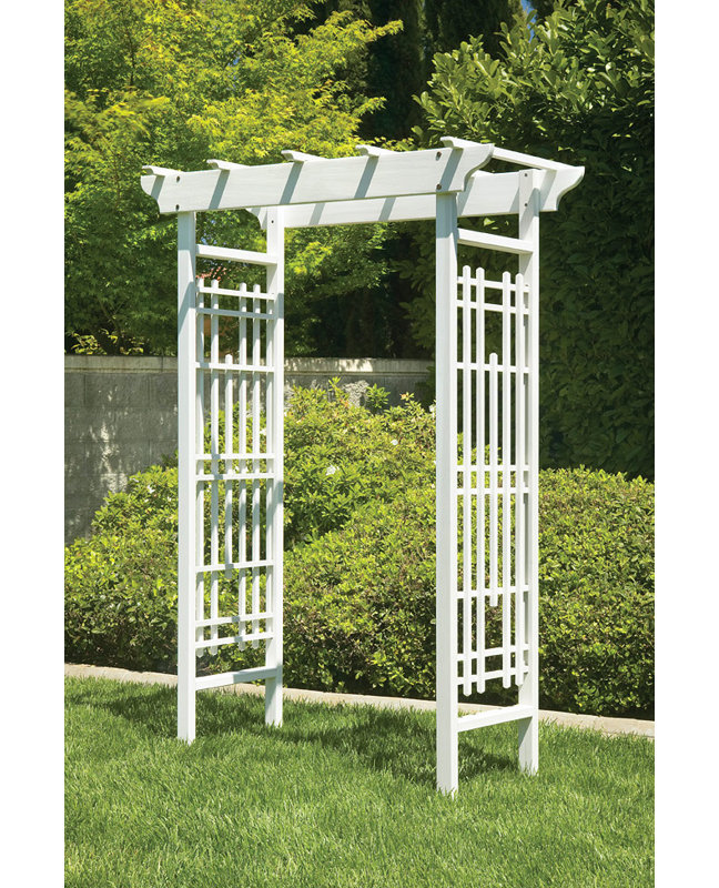 Tonnelle en bois Mimoza White Arbours