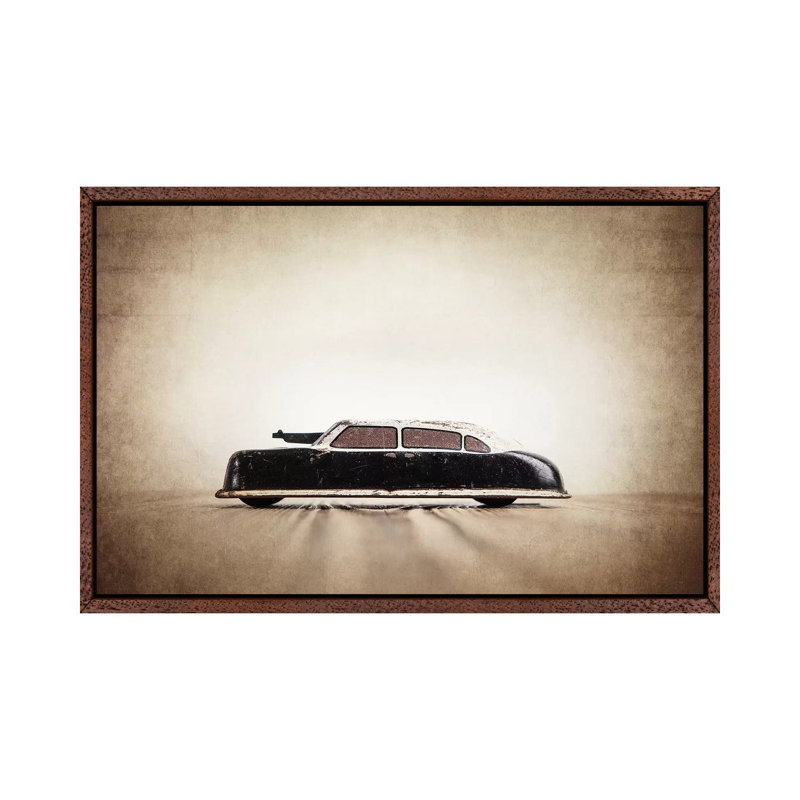 Argo BW Police - Print on Canvas, 66.04 cm H x 45.72 cm W, Classic Brown Wood Framed